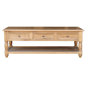 Oak Coffee Table 6 Drawers