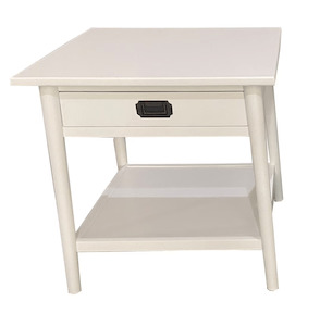 Provence Bedside Table - White