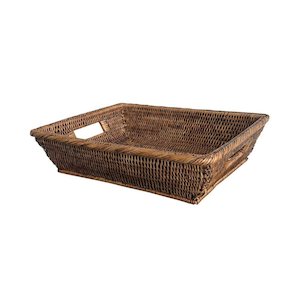 Kitchen: Rattan Serving Tray - Medium