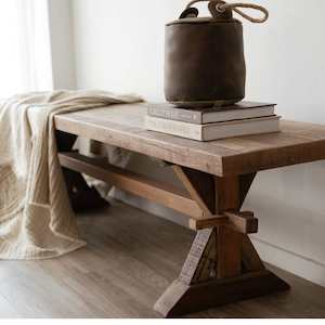 The Settler Cross Leg Bench Seat