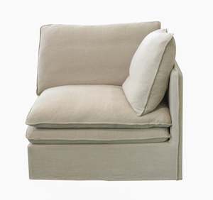 Calais Right End Slip Cover Sofa Seat - Oatmeal