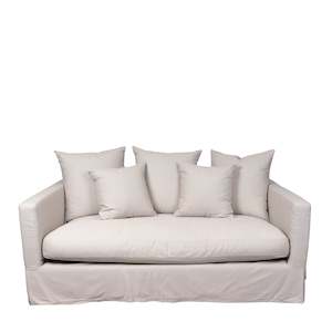 Luxe 2 Seater Slip Cover Sofa - Sand
