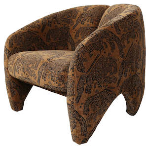 Chairs Bar Stools: Huntress Accent Chair - Tiger Brown