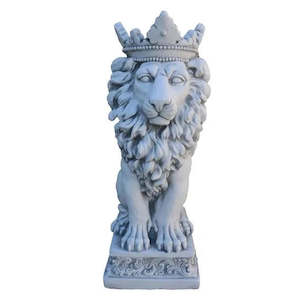 Lion with Crown Statue