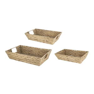 Water Hyacinth Tray Set of 3