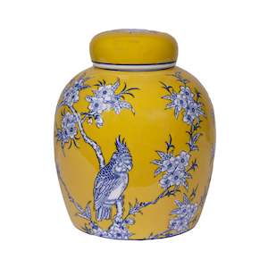 Chelsea Bird & Flower Ceramic Jar - Large