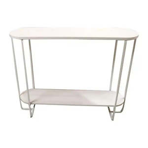 Colab Metal Console Table - White
