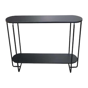 Colab Metal Console Table - Black