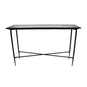 Hall Console Tables: Bilbao Console Table - Black