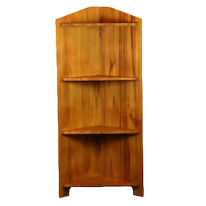 Wall Units Display Cabinets: George Town Rimu Corner Display Unit