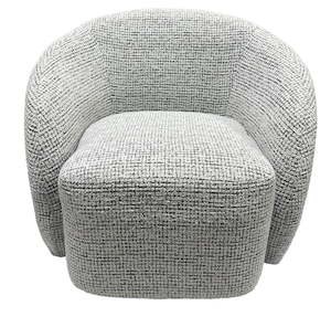 Recliner Swivel Chairs: Daisey Swivel Accent Chair - White & Black