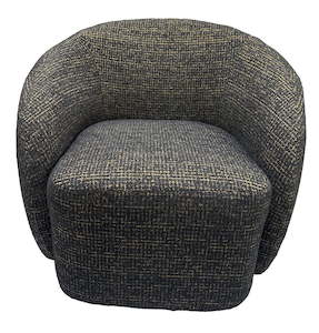 Recliner Swivel Chairs: Daisey Swivel Accent Chair - Gold & Black