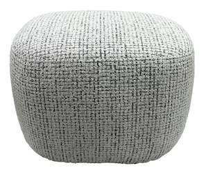 Bella Accent Ottoman - White & Black