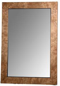 La Pastiche Havana Burl Framed Wall Mirror
