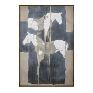 Wall Art: City Fragments Hand Printed Framed Canvas Wall Art