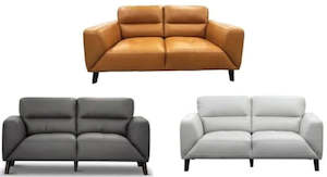 Georgia Leather 2 Seater Sofa