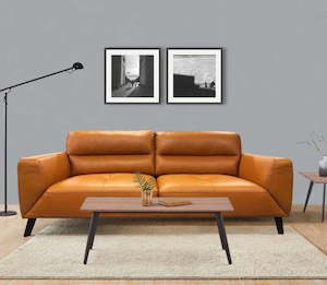 Sofas: Georgia Leather 3 Seater Sofa