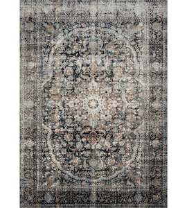 Rugs: Anastasia Rug - Charcoal/Sunset
