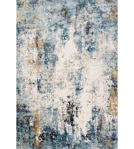 Rugs: Alchemy Denim/Ivory Extra Large Rug - 240 X 320cm