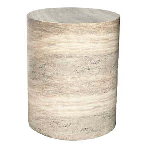 Travertine Stool/Side Table