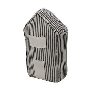 Door Stopper: Doorstop House Stripe - Grey/White