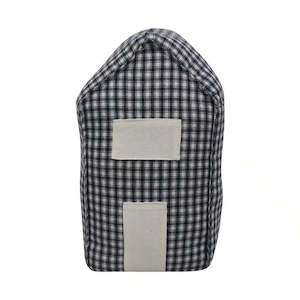Doorstop House Tartan - Blue/ White