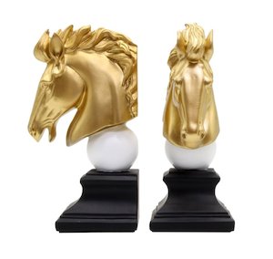 Horse Bookend Set/2 - Knight
