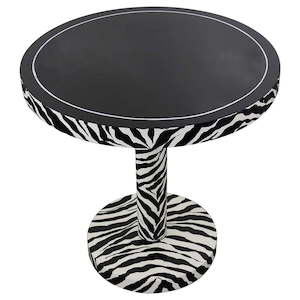 Glam Collection: Zebra Side Table