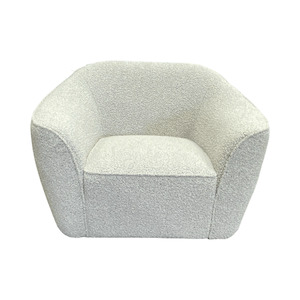 Glam Collection: Venice Boucle Armchair - Dusky White