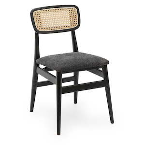 Glam Collection: Boston Boucle & Rattan Dining Chair