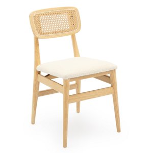 Boston Boucle & Rattan Dining Chair