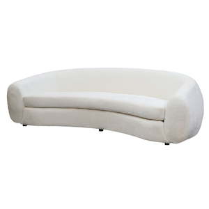 Glam Collection: Ormond Curved Boucle 3.5 Seater Sofa