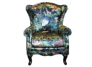 Dorset Wingback Armchair - Forest Green