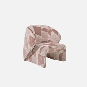 Chairs Bar Stools: Starke Armchair - Geo Taupe