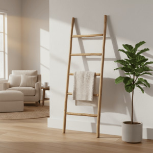 Home Decor: Large Rustic Ladder – Natural