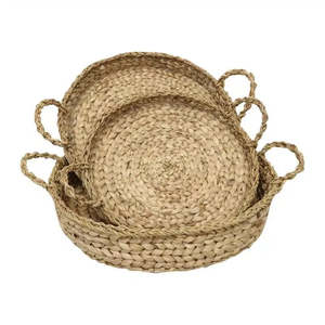 Seagrass/Hyacinth Trays s/3 - Natural