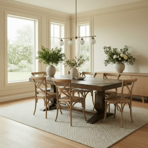 Dining: Prairie Parquet Dining Suite - 6 Seater