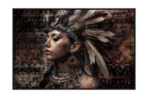 New Arrivals: Tribal Woman Framed Canvas Wall Art