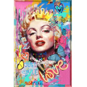 Marilyn Pop Wall Art with Neon Lights
