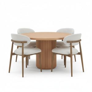 New Arrivals: Plymouth Round Dining Table Suite - 4 Seater