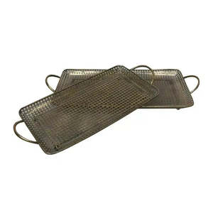 Metal Mesh Tray Set/2