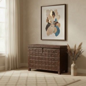 Vintage Pitara Console | Large Trunk
