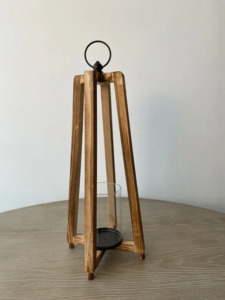 Candle Holders: Silhouette Town House Hurricane – Small