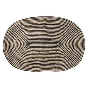 Collectables: Jute Oval Door Mat Stripe