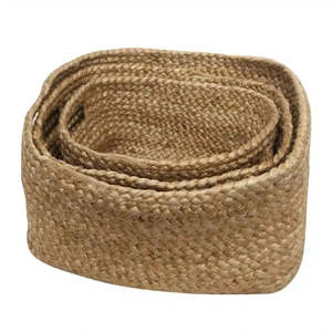 Collectables: Jute Basket set/3 Door Handle