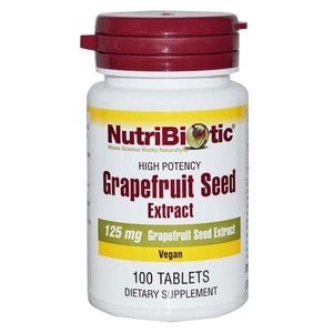 Products: Grapefruit Seed Extract 125 mg Tablets - NutriBiotic - Online Health