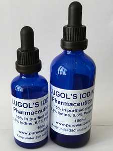 LUGOLS IODINE Pharmaceutical 10 % 3.3 IODINE, POTASSIUM 6.6% - Online Health