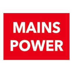 Miscellaneous Signs: Mains Power