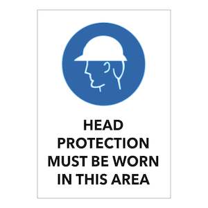 Head Protection Must be Worn in this Area