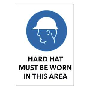 Hard Hat Must be Worn in This Area